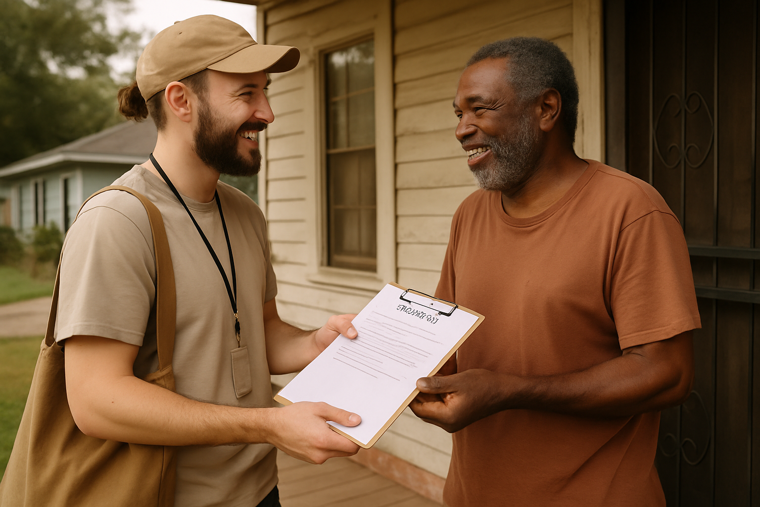 Vehicle donation moment in Mississippi